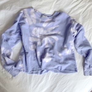 Tie dye pull over sweatshirt